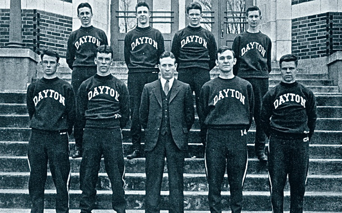 Coach with his first team of players