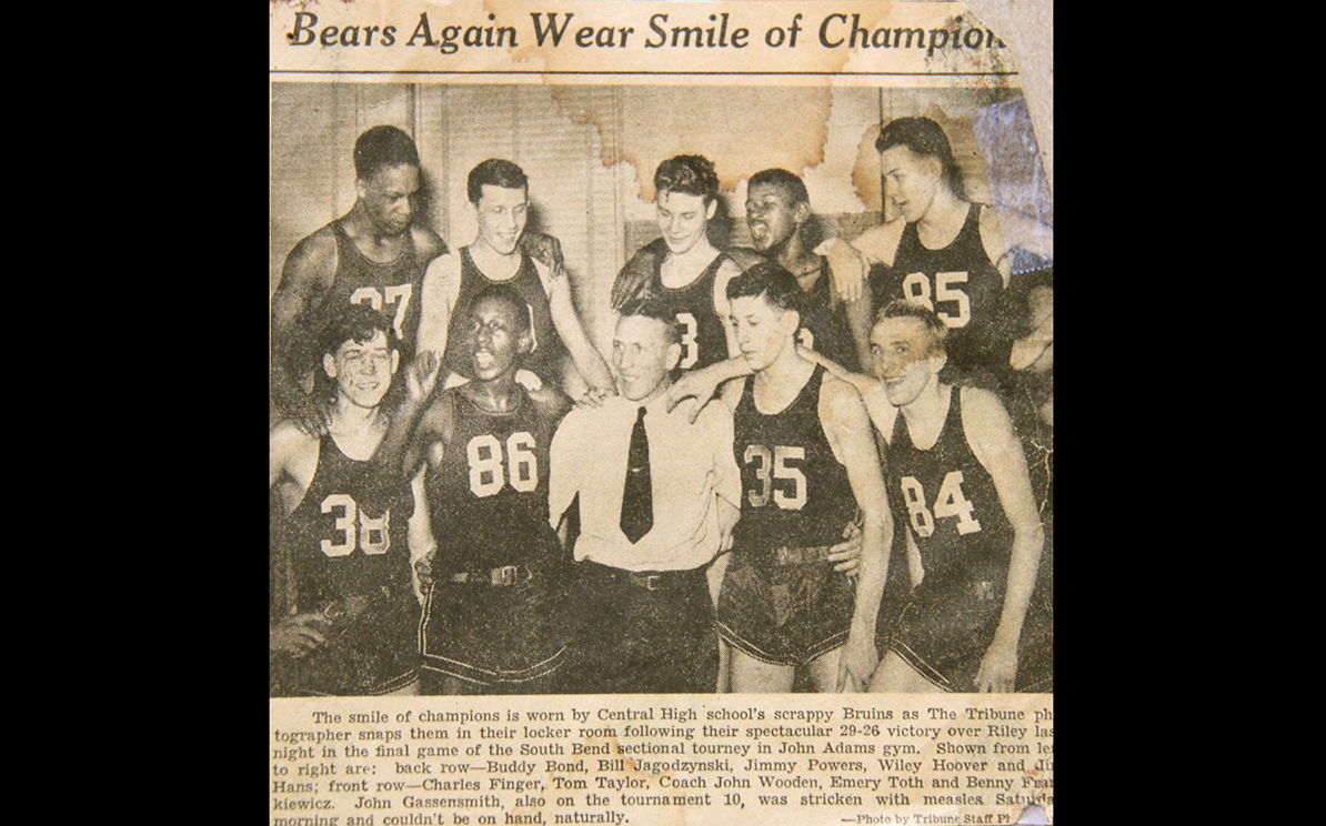 JW with South Bend players